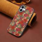 For iPhone 16 Plus Four Seasons Flower Language Series TPU Phone Case(Summer Red) - 2