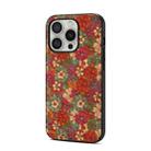 For iPhone 16 Pro Four Seasons Flower Language Series TPU Phone Case(Summer Red) - 1