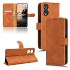 For TCL 40 NXTpaper 5G Skin Feel Magnetic Flip Leather Phone Case(Brown) - 1