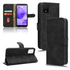 For TCL 502 Skin Feel Magnetic Flip Leather Phone Case(Black) - 1