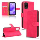 For TCL 502 Skin Feel Magnetic Flip Leather Phone Case(Rose Red) - 1