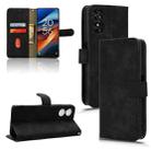 For TCL 50 SE Skin Feel Magnetic Flip Leather Phone Case(Black) - 1