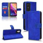 For TCL 501 Skin Feel Magnetic Flip Leather Phone Case(Blue) - 1