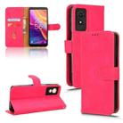 For TCL 501 Skin Feel Magnetic Flip Leather Phone Case(Rose Red) - 1