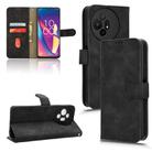 For TCL 50 XL 5G Skin Feel Magnetic Flip Leather Phone Case(Black) - 1