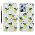 For Blackview A53 Pro Painted Pattern Horizontal Flip Leather Phone Case(Pineapple) - 1