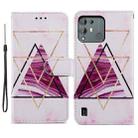 For Blackview A55 Pro Painted Pattern Horizontal Flip Leather Phone Case(Marble) - 1