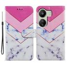 For Xiaomi Redmi 13C 4G Painted Pattern Horizontal Flip Leather Phone Case(Smoke Marble) - 1
