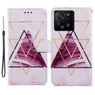 For Xiaomi 13T 5G Painted Pattern Horizontal Flip Leather Phone Case(Marble) - 1