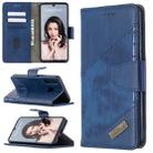 For Huawei P30 Lite Matching Color Crocodile Texture Horizontal Flip PU Leather Case with Holder & Card Slots & Wallet(Blue) - 1