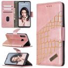 For Huawei P30 Lite Matching Color Crocodile Texture Horizontal Flip PU Leather Case with Holder & Card Slots & Wallet(Rose Gold) - 1