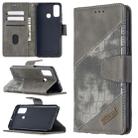 For Huawei P smart 2020 Matching Color Crocodile Texture Horizontal Flip PU Leather Case with Holder & Card Slots & Wallet(Grey) - 1