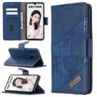 For Huawei P Smart (2019) Matching Color Crocodile Texture Horizontal Flip PU Leather Case with Holder & Card Slots & Wallet(Blue) - 1