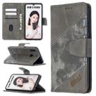 For Huawei P Smart (2019) Matching Color Crocodile Texture Horizontal Flip PU Leather Case with Holder & Card Slots & Wallet(Grey) - 1