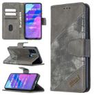 For Huawei Honor 9A Matching Color Crocodile Texture Horizontal Flip PU Leather Case with Holder & Card Slots & Wallet(Grey) - 1