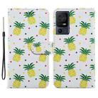 For TCL 40 SE Painted Pattern Horizontal Flip Leather Phone Case(Pineapple) - 1