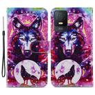 For TCL 403 Painted Pattern Horizontal Flip Leather Phone Case(Wolf Totem) - 1