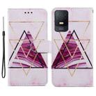 For TCL 403 Painted Pattern Horizontal Flip Leather Phone Case(Marble) - 1