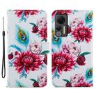 For Ulefone Note 14 Painted Pattern Horizontal Flip Leather Phone Case(Peacock Flower) - 1