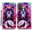 For ZTE Blade A52 Painted Pattern Horizontal Flip Leather Phone Case(Wolf Totem) - 1