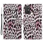 For ZTE Blade A52 Painted Pattern Horizontal Flip Leather Phone Case(Leopard) - 1