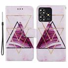 For ZTE Blade A73 4G Painted Pattern Horizontal Flip Leather Phone Case(Marble) - 1