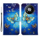 For ZTE Blade A73 5G Painted Pattern Horizontal Flip Leather Phone Case(Butterfly) - 1