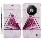 For ZTE Blade A73 5G Painted Pattern Horizontal Flip Leather Phone Case(Marble) - 1