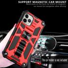 For iPhone 12 mini Armor Shockproof TPU + PC Magnetic Protective Case with Holder(Black) - 6