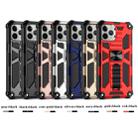 For iPhone 12 mini Armor Shockproof TPU + PC Magnetic Protective Case with Holder(Black) - 8