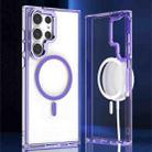 For Samsung Galaxy S24 Ulltra 5G MagSafe Clear Acrylic Hybrid TPU Phone Case(Purple) - 1