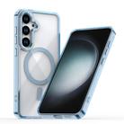 For Samsung Galaxy S24+ 5G MagSafe Magnetic Clear Phone Case(Blue) - 1