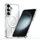 For Samsung Galaxy S25+ 5G MagSafe Magnetic Clear Phone Case(White) - 1