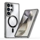 For Samsung Galaxy S25 Ulltra 5G MagSafe Magnetic Clear Phone Case(Black) - 1