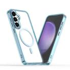 For Samsung Galaxy S23 FE 5G MagSafe Magnetic Clear Phone Case(Blue) - 1