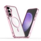 For Samsung Galaxy S23 FE 5G MagSafe Magnetic Clear Phone Case(Pink) - 1