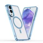 For Samsung Galaxy S25 Edge 5G MagSafe Magnetic Clear Phone Case(Blue) - 1