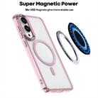 For Samsung Galaxy S25 Edge 5G MagSafe Magnetic Clear Phone Case(Pink) - 2