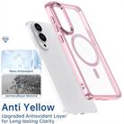 For Samsung Galaxy S25 Edge 5G MagSafe Magnetic Clear Phone Case(Pink) - 3
