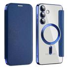 For Samsung Galaxy S24+ 5G MagSafe Magnetic RFID Anti-theft Leather Phone Case(Royal Blue) - 1
