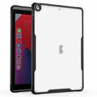 For iPad 10.2 2021 / 2020 / 2019 Armor Clear Acrylic Hybrid TPU Tablet Case(Black) - 1