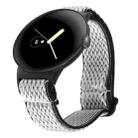 For Google Pixel Watch 2 / Pixel Watch 20mm Wave Braided Nylon Watch Band(White Black) - 1