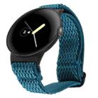 For Google Pixel Watch 2 / Pixel Watch 20mm Wave Braided Nylon Watch Band(Stone Blue) - 1