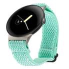 For Google Pixel Watch 2 / Pixel Watch 20mm Wave Braided Nylon Watch Band(Teal) - 1