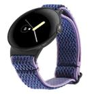 For Google Pixel Watch 2 / Pixel Watch 20mm Wave Braided Nylon Watch Band(Indigo Blue) - 1