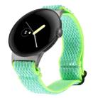 For Google Pixel Watch 2 / Pixel Watch 20mm Wave Braided Nylon Watch Band(Mint Green) - 1