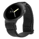 For Google Pixel Watch 2 / Pixel Watch 20mm Wave Braided Nylon Watch Band(Black) - 1