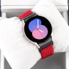 For Samsung Galaxy Watch6/6 Classic/5/5 Pro Wave Braided Nylon Watch Band(Red) - 3