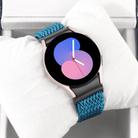 For Samsung Galaxy Watch6/6 Classic/5/5 Pro Wave Braided Nylon Watch Band(Stone Blue) - 3