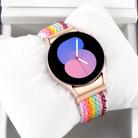 For Samsung Galaxy Watch6/6 Classic/5/5 Pro Wave Braided Nylon Watch Band(Rainbow) - 3